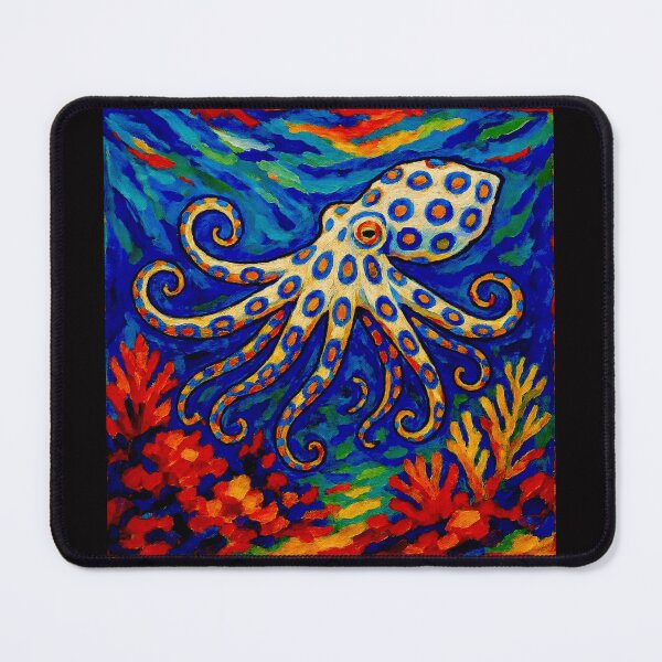 Item preview, The southern blue-ringed octopus (Hapalochlaena maculosa) designed and sold by Helios Be. Lavsh.
