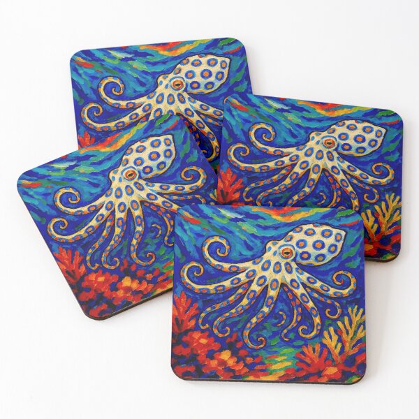 Item preview, The southern blue-ringed octopus (Hapalochlaena maculosa) designed and sold by Helios Be. Lavsh.