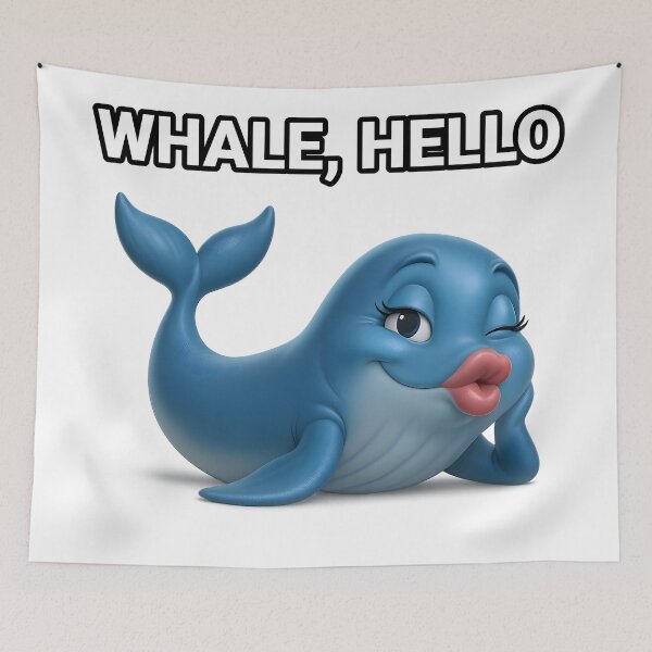 Item preview, Whale, Hello designed and sold by Tatsed.