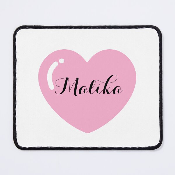 Item preview, Malika Name with pink Heart  designed and sold by Monika Howarth.