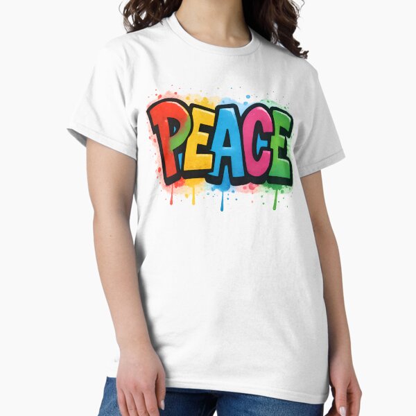 Item preview, Colorful Peace Graffiti Street Art designed and sold by PixiPerfect.