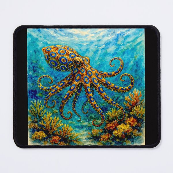 Item preview, The southern blue-ringed octopus Hapalochlaena maculosa#1 designed and sold by Helios Be. Lavsh.