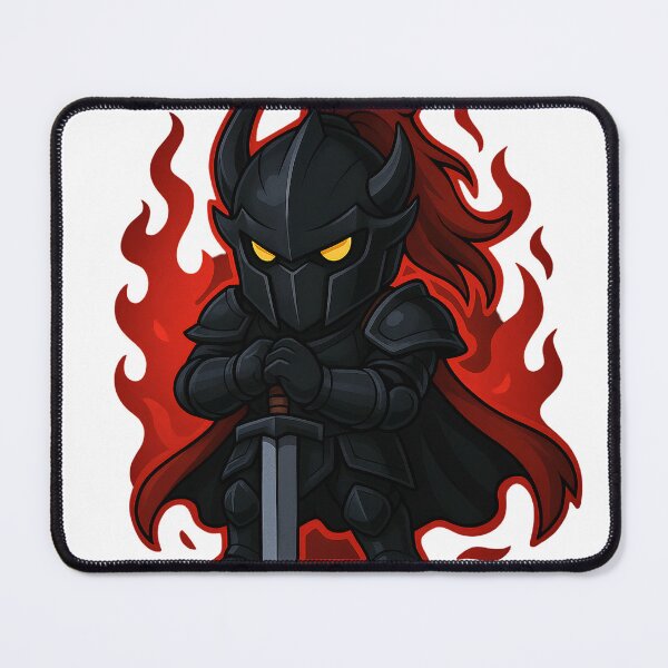 Item preview, Chibi Igris the Bloodred with Purple Aura – Solo Levelling Inspired Art designed and sold by Bingerzz' Marketplace.
