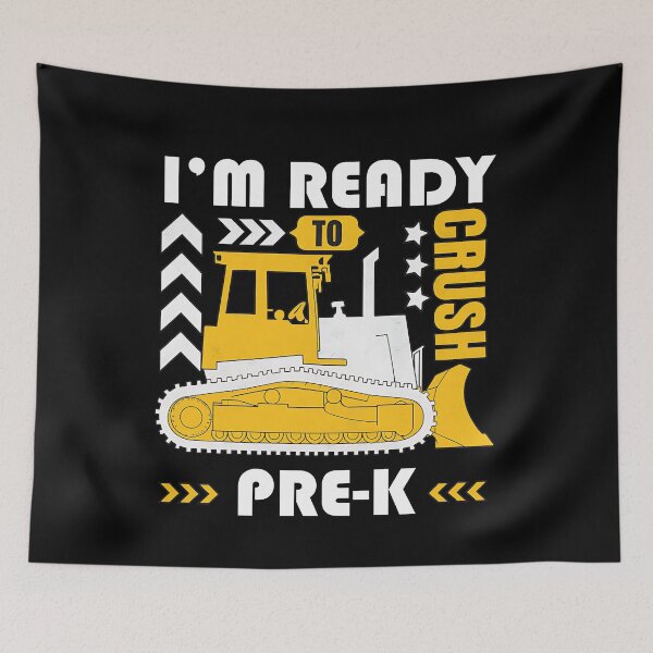 Item preview, I'm Ready To Crush Preschool Construction Vehicle Boys designed and sold by BornBorn.