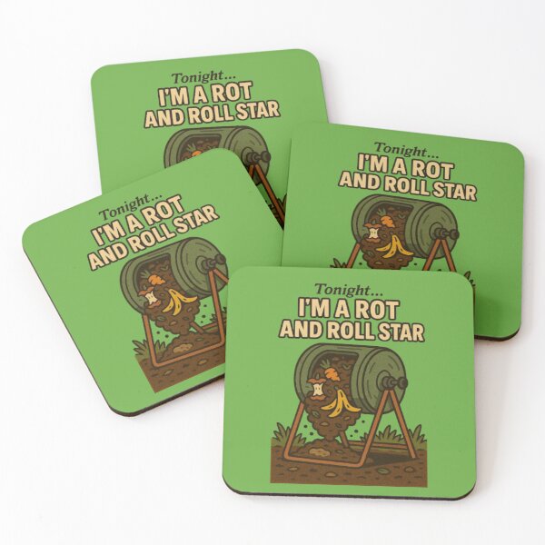 Item preview, Rot and Roll Star Compost Tumbler Art Design designed and sold by ShamblesShirts.