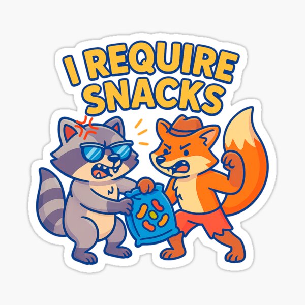 Item preview, Snack Bandits – Raccoon vs Fox in Sweet Trouble designed and sold by Karol Wielgosz.