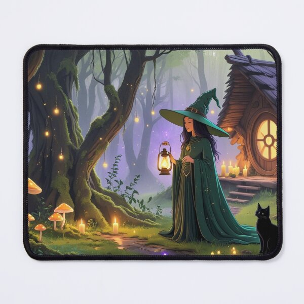 Item preview, Forest Witchcore Aesthetic – Enchanted Witch in the Woods designed and sold by MerchVersum.