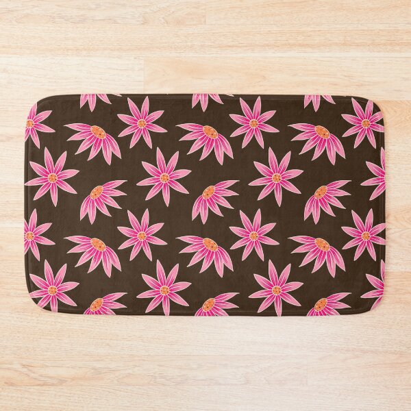 Item preview, Pink and brown daisies designed and sold by Home Cyn Home.