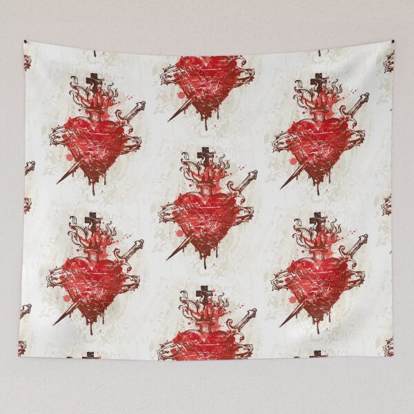 Item preview, Flaming Heart Of Thorns designed and sold by ClothingSimple.