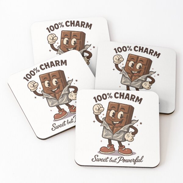 Item preview, 100% Charm – Chocolate Bar Cartoon Design designed and sold by HoopeStylee.
