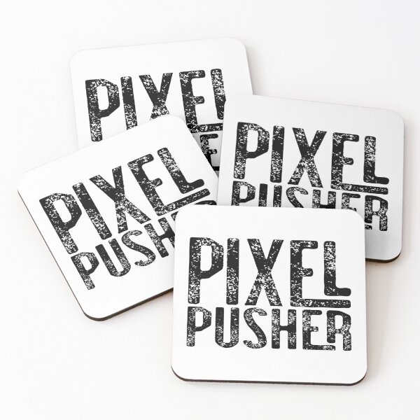 Item preview, Pixel Pusher Grunge Typography Design designed and sold by Parachute425.
