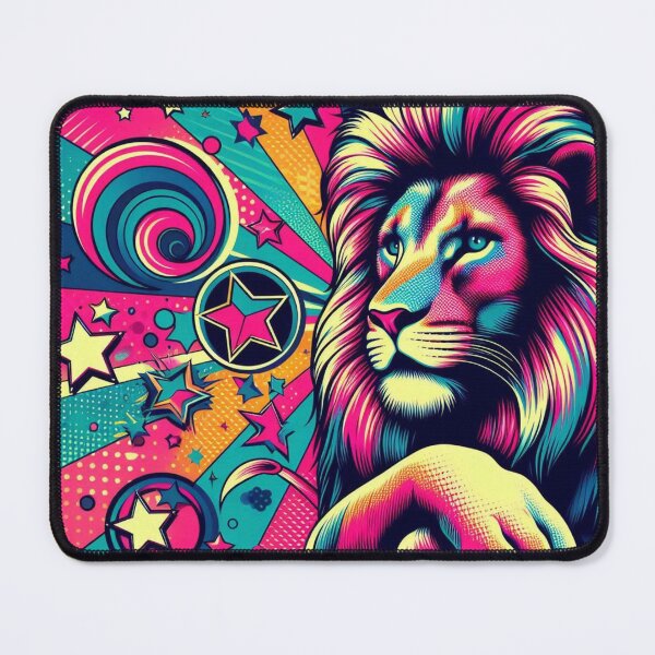 Item preview, Colorful pop art style lion designed and sold by Dogandesighn.