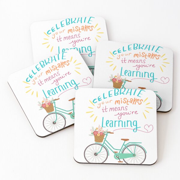 Item preview, Celebrate Your Mistakes – You’re Learning | Farwawears Motivational Quote designed and sold by farwawears.