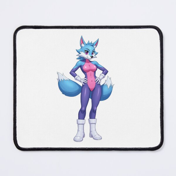 Item preview, Krystal Star Fox Fanart Sticker – Retro Furry Anime Character designed and sold by ArtbyDalliesAI.