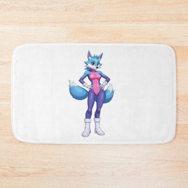 Item preview, Krystal Star Fox Fanart Sticker – Retro Furry Anime Character designed and sold by ArtbyDalliesAI.