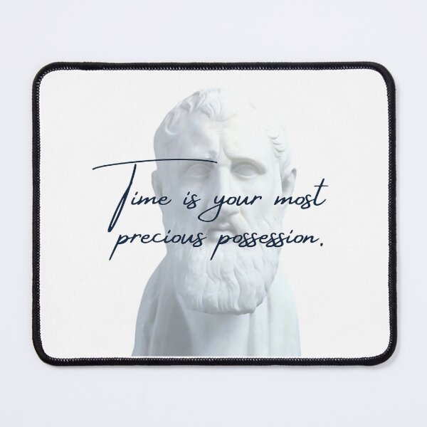 Item preview, Time is your most precious possession by Stoic Philosopher Zeno of Citium designed and sold by LexaArtworks.