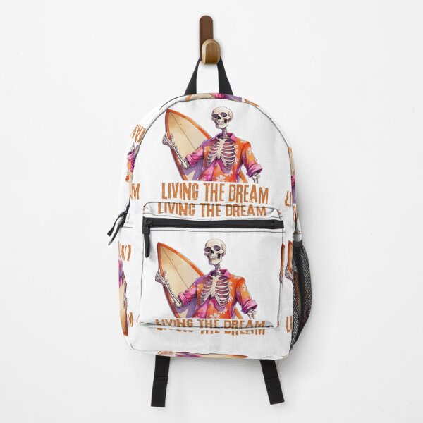 Item preview,  Summer Vibes,  Surf Board Skleton, Surfing Skeleton designed and sold by KolorellaS.