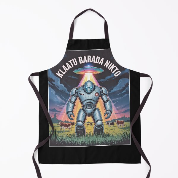 Item preview, UFO Robot Shirt "Klaatu Barada Nikto" designed and sold by candiscamera.