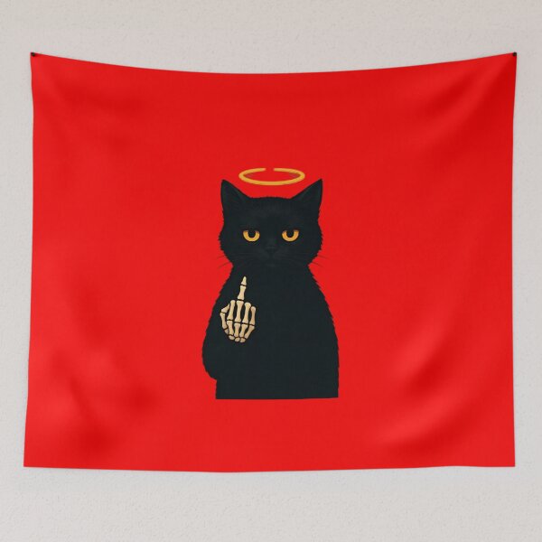 Item preview, cat Attitude Poster – Bold Rebel Vibes designed and sold by Amr Siam.