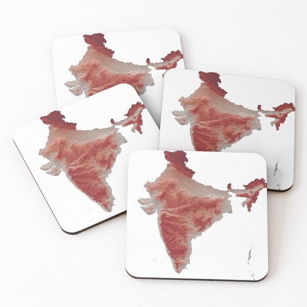 Item preview, India Topographic Elevation Map designed and sold by design2xstudio.