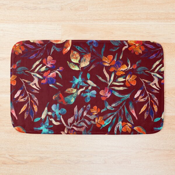 Item preview, Watercolor handmade classic floral brown designed and sold by Alessandro Remo Mazzoni Remotextiles.