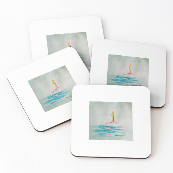 Item preview, Petite Pink Sailboat on the ocean blue designed and sold by GwendolynLee.