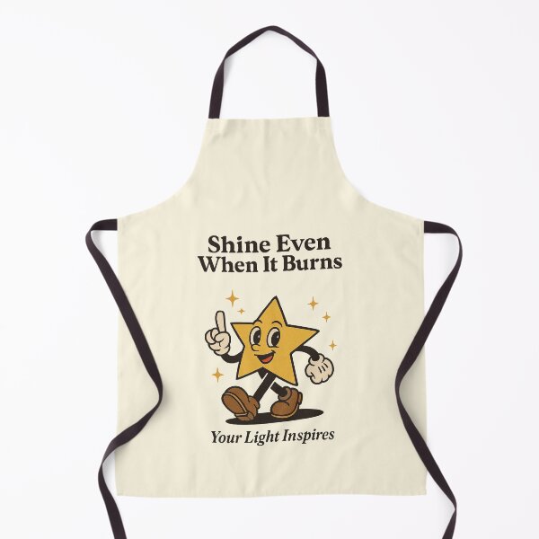 Item preview, Shine Even When It Burns – Motivational Cartoon Star Design designed and sold by HoopeStylee.