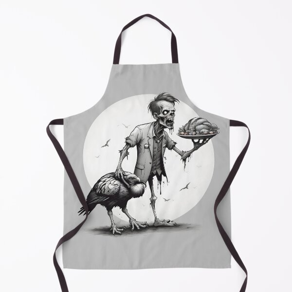 Item preview, Zombie with Turkey - Thanksgiving Zombie designed and sold by NightTimeJ.