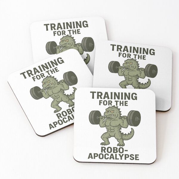 Item preview, Training for the Robo-Apocalypse – Funny Gym Monster Lifting Design designed and sold by Enea Kelo.