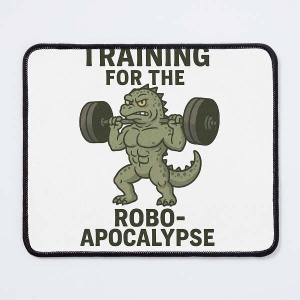 Item preview, Training for the Robo-Apocalypse – Funny Gym Monster Lifting Design designed and sold by Enea Kelo.