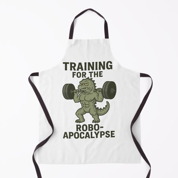 Item preview, Training for the Robo-Apocalypse – Funny Gym Monster Lifting Design designed and sold by Enea Kelo.