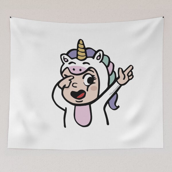 Item preview, Unicorn Costume Drawing for Mythical Creature Lovers designed and sold by Claustronautas.