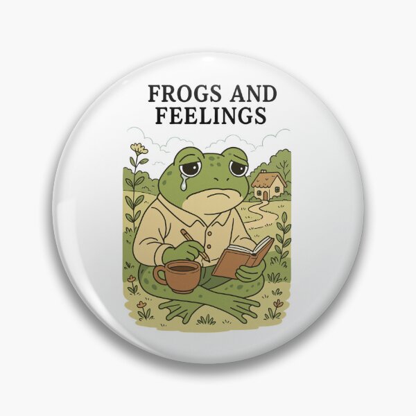 Item preview, Frogs and Feelings - Cute Cottagecore Frog designed and sold by Infinirish.