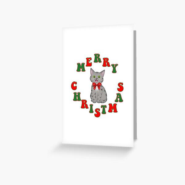 Item preview, Cute Merry Christmas Cartoon Cat designed and sold by carolina1.