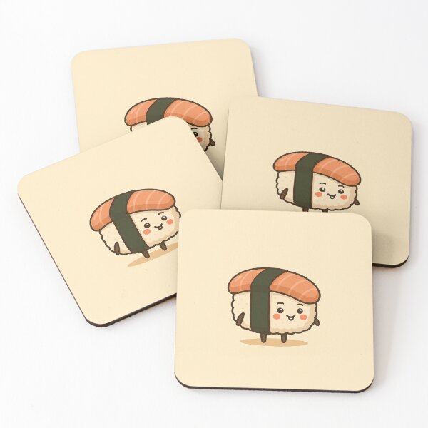 Item preview, Sushi Buddy – Cute Salmon Nigiri with a Smile designed and sold by Your Buddy Anthony.