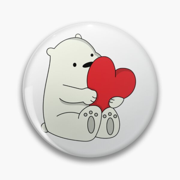 Item preview, We Bare Bears Ice Bear Big Heart  designed and sold by kiamiontie.