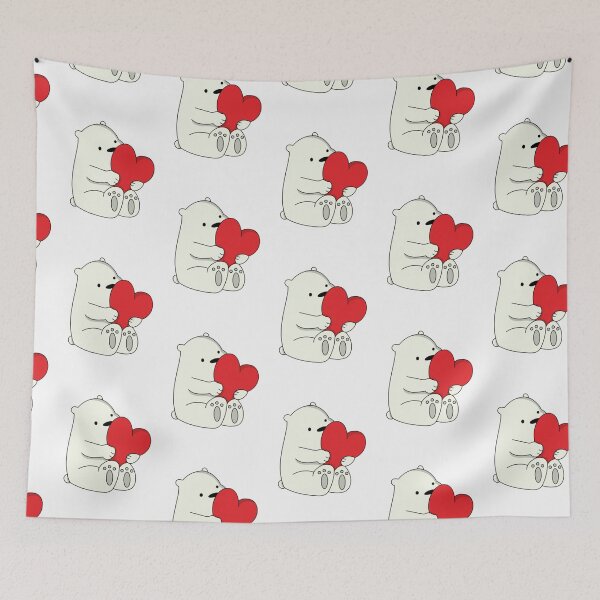Item preview, We Bare Bears Ice Bear Big Heart  designed and sold by kiamiontie.