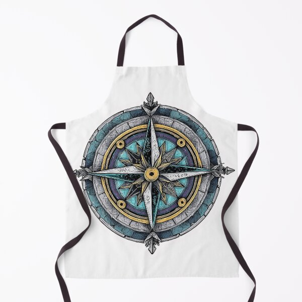 Item preview, Detailed Nautical Compass Rose Sticker – Adventure and Navigation Art designed and sold by Line Designs By Duck.