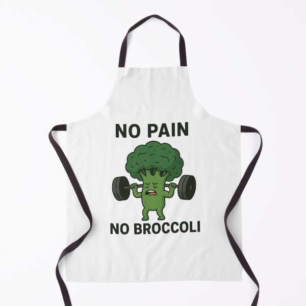 Item preview, No Pain, No Broccoli – Funny Lifting Broccoli Gym Cartoon designed and sold by Enea Kelo.