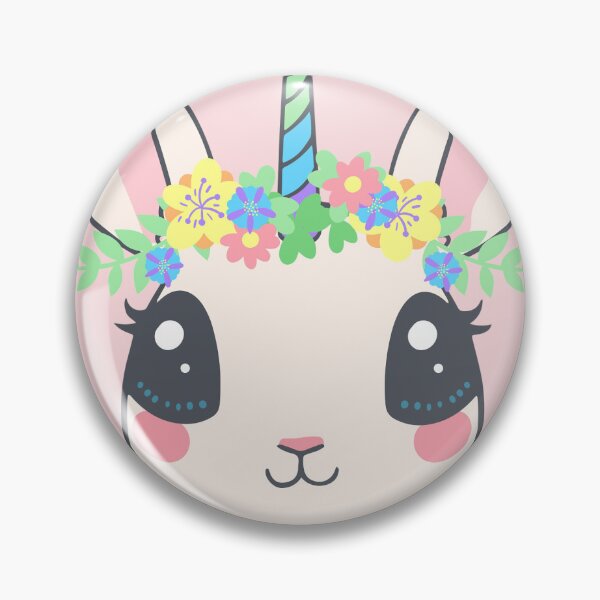 Item preview, Bunnycorn – Cute Bunny Unicorn with Flower Crown designed and sold by ConfuseLab Shop.