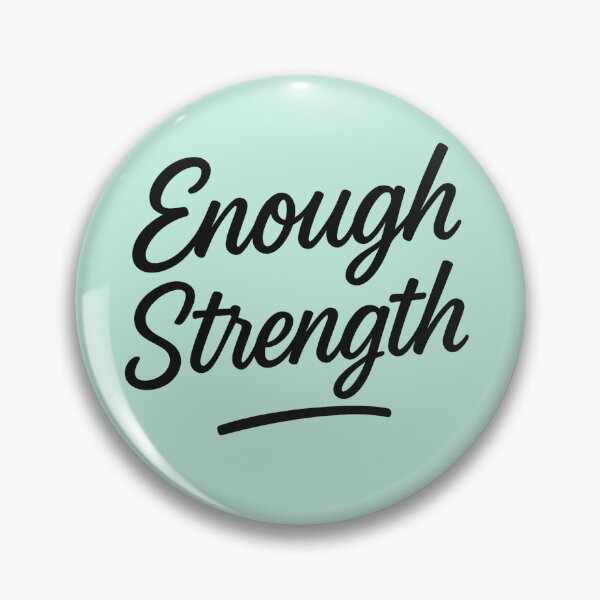 Item preview, Enough Strength Bold Handwritten Motivational Script Design designed and sold by ChernivtsiSkoda.