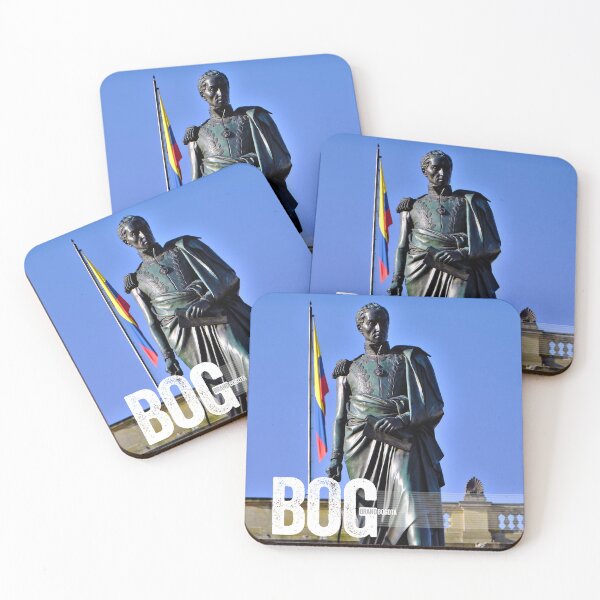 Item preview, Bog Brand Bolivar Statue in Bolivar Square Bogota early morning sunlight designed and sold by BogBrand.