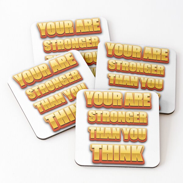 Item preview, YOU ARE STRONGER THAN YOU THINK designed and sold by Pawprintgallary.