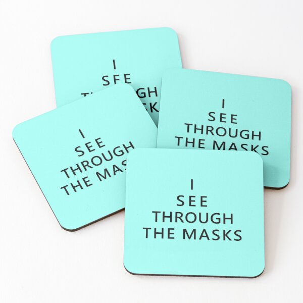 Item preview, I SEE THROUGH THE MASKS – Black version designed and sold by CasaMartina.