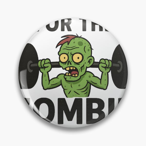 Item preview, Training for the Zombie Apocalypse – Funny Weightlifting Zombie Gym Design designed and sold by Enea Kelo.