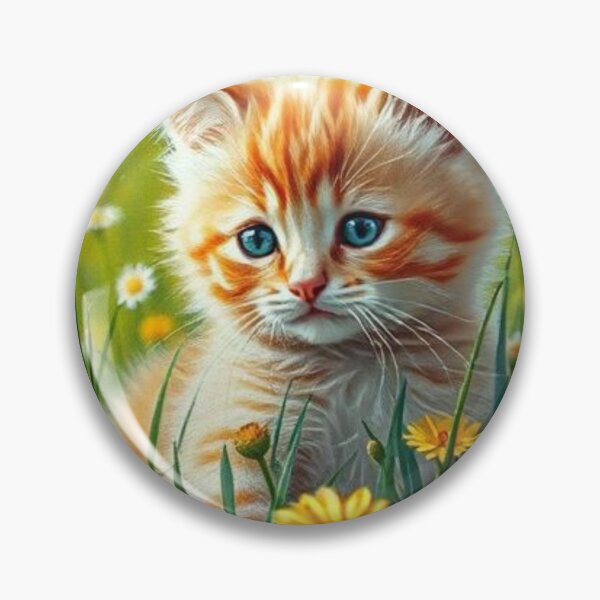Item preview, Sunlit Meadow Kitten in Bloom designed and sold by Bohospiritart.