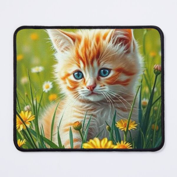 Item preview, Sunlit Meadow Kitten in Bloom designed and sold by Bohospiritart.