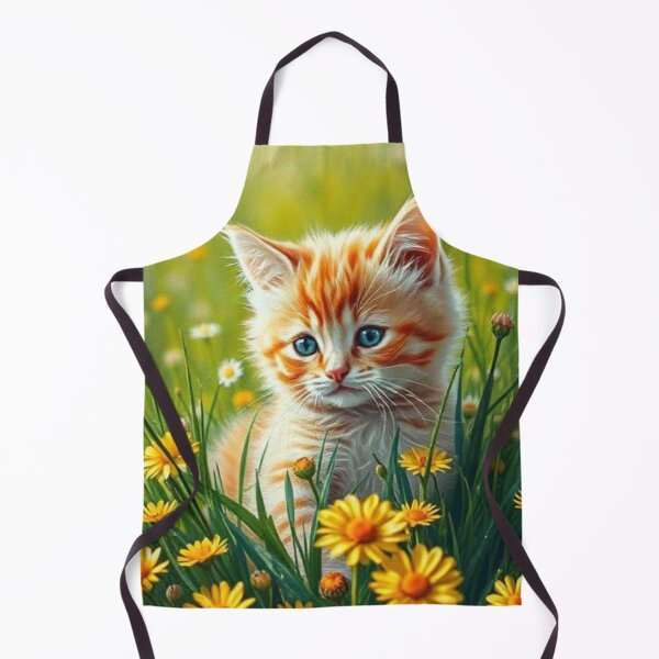 Item preview, Sunlit Meadow Kitten in Bloom designed and sold by Bohospiritart.