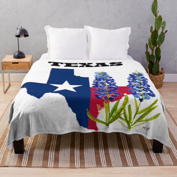 Item preview, Texas Blue bonnets watercolor flowers designed and sold by Monika Howarth.