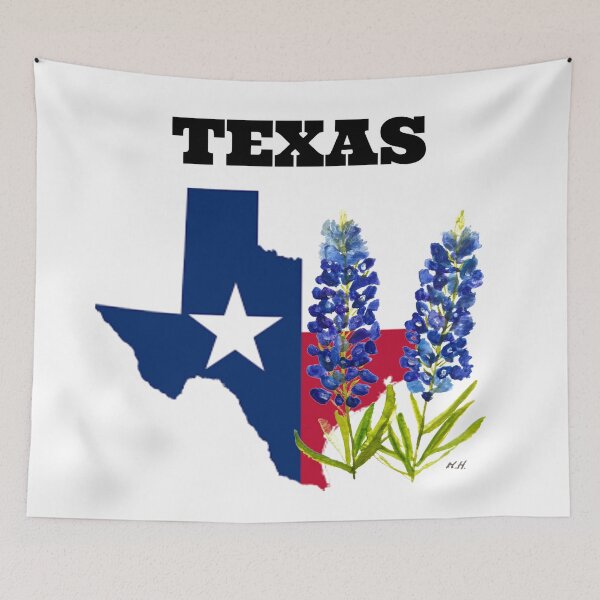 Item preview, Texas Blue bonnets watercolor flowers designed and sold by Monika Howarth.
